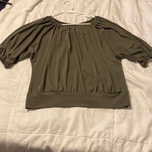 Olive Green “Business Casual” Top